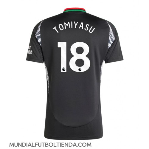 Camiseta Arsenal Takehiro Tomiyasu #18 Segunda Equipación Replica 2024-25 mangas cortas